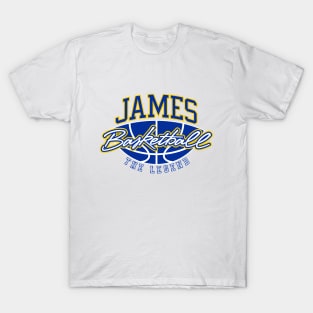 James Basketball The Legend Custom Player Your Name T-Shirt